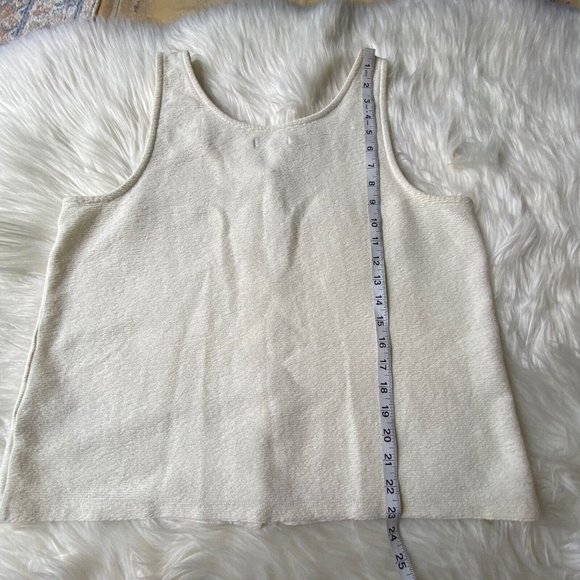 Madewell White Button-Front Tank Top - Picture 9 of 12